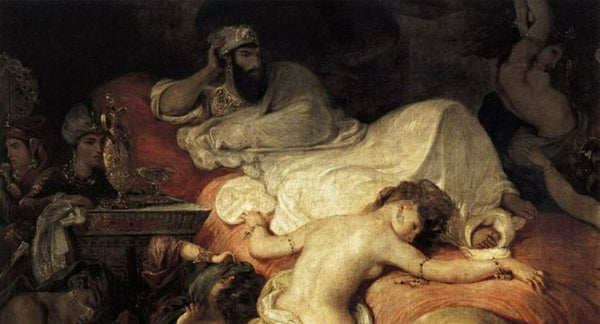 The Death of Sardanapalus (detail) 1827 Painting by Eugene Delacroix