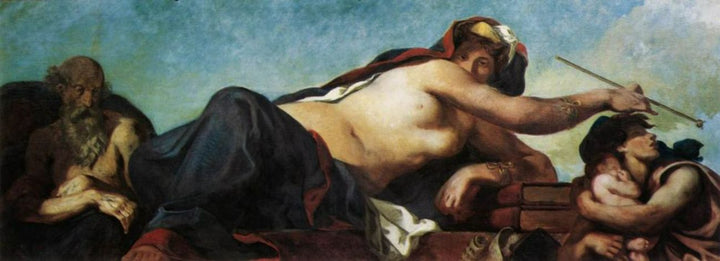 Justice (detail 2) 1833-37 Painting by Eugene Delacroix