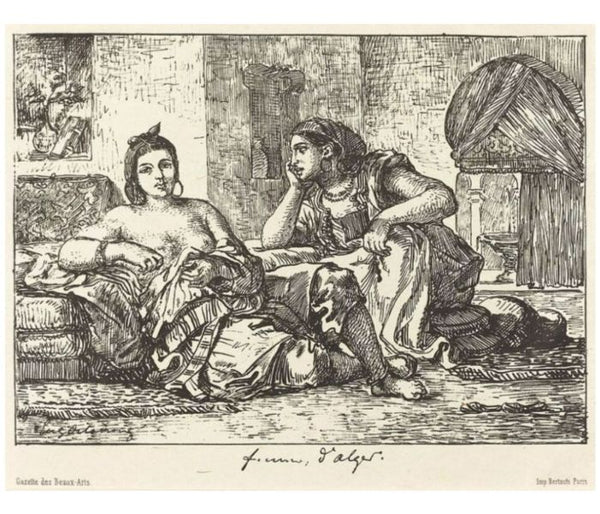 Femmes D'Alger Painting by Eugene Delacroix