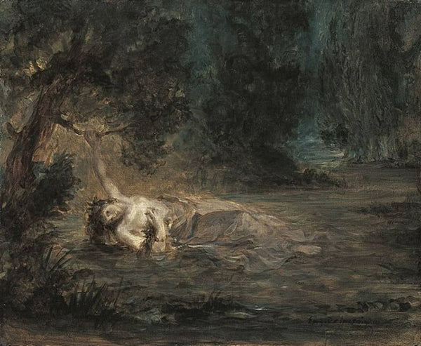 The Death of Ophelia Painting by Eugene Delacroix