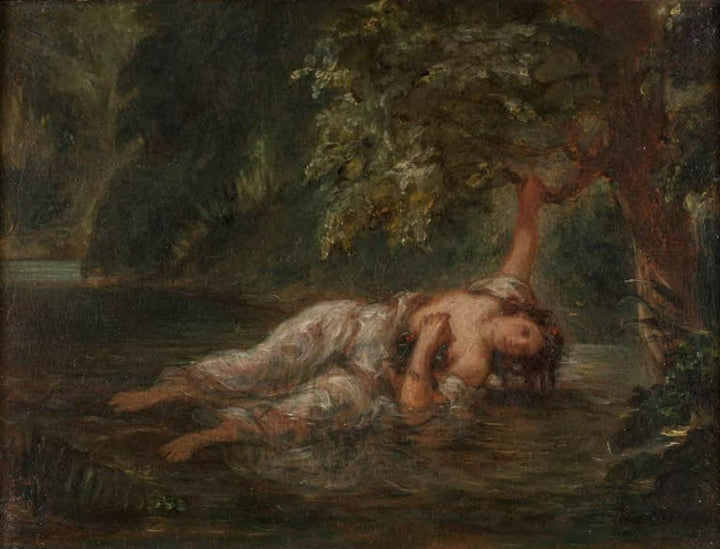 The Death of Ophelia1 Painting by Eugene Delacroix