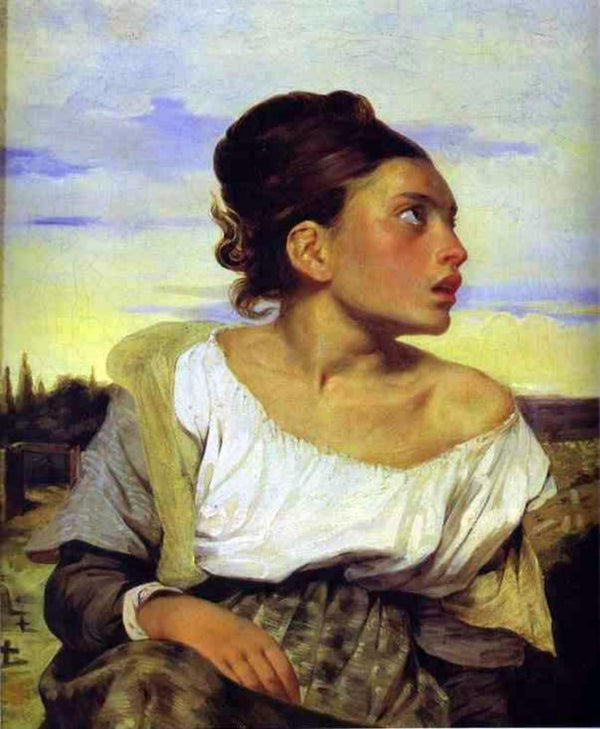 Girl Seated in a Cemetery 1824