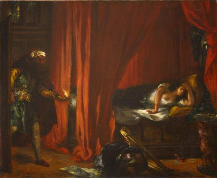 Othello and Desdemona Painting by Eugene Delacroix