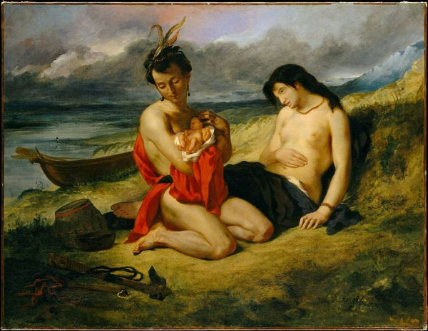 The Natchez 1823-35 Painting by Eugene Delacroix