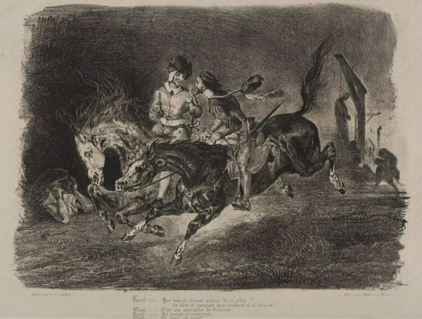 Faust Painting by Eugene Delacroix
