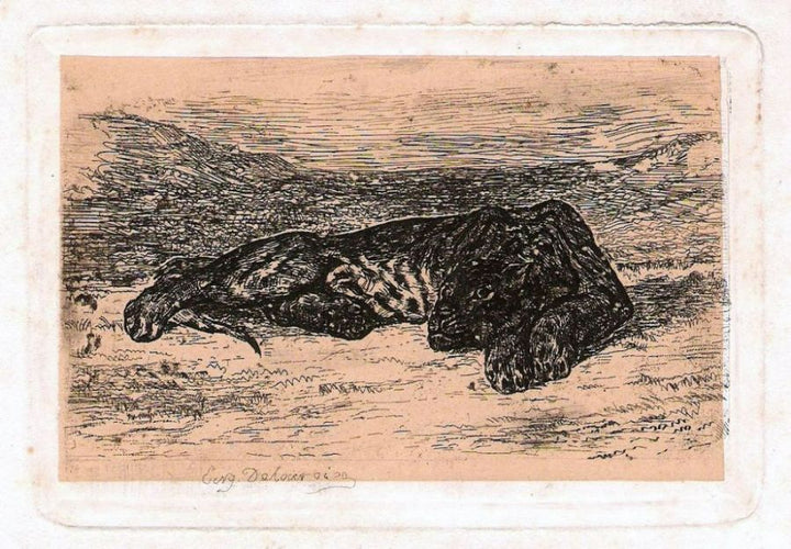 Panther Painting by Eugene Delacroix