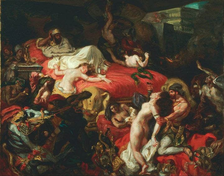The Death of Sardanapalus Painting by Eugene Delacroix