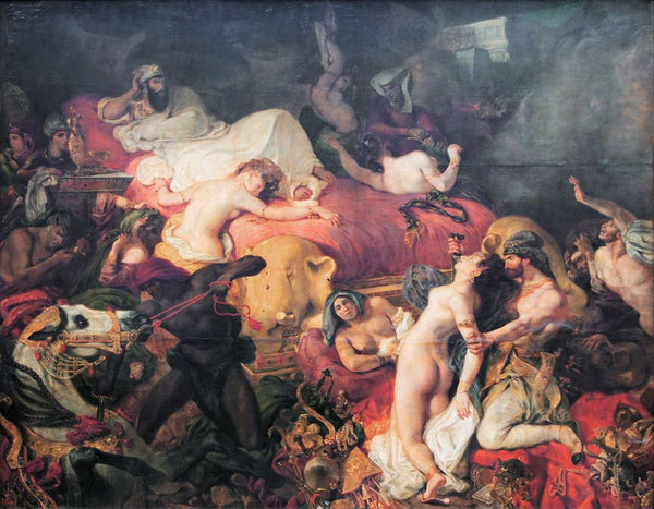 The Death of Sardanapalus 1827 Painting by Eugene Delacroix