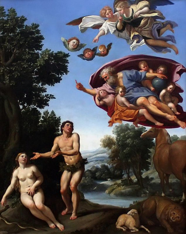 Adam and Eve 2 Painting by Domenico Zampieri