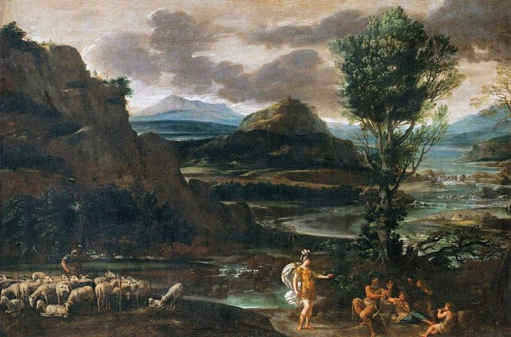 Erminia among the Shepherds Painting by Domenico Zampieri