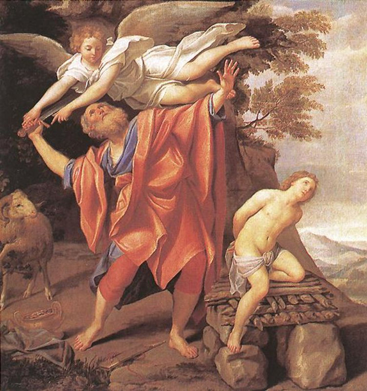 The Sacrifice of Isaac 1627-28 Painting by Domenico Zampieri