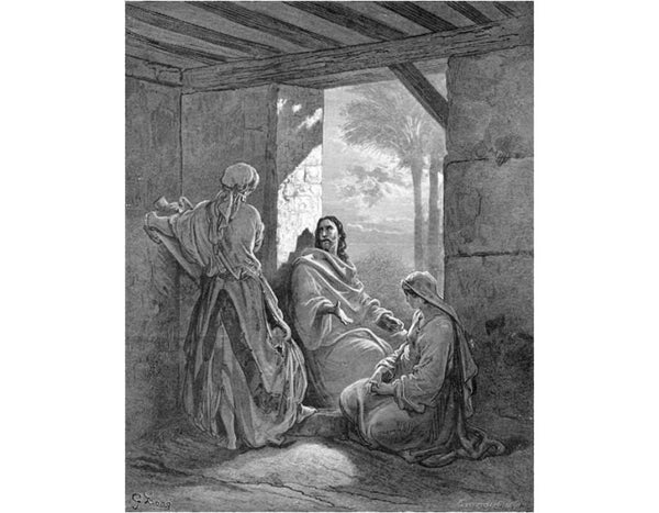 Jesus At The House Of Martha And Mary 