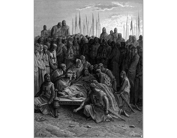 Death of Baldwin I the Latin King of Jerusalem 