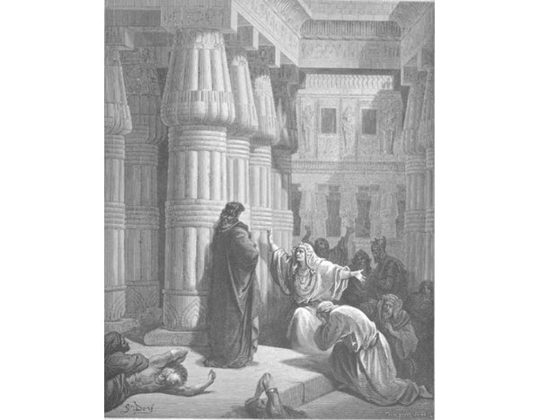 The Egyptians Ask Moses to Depart 