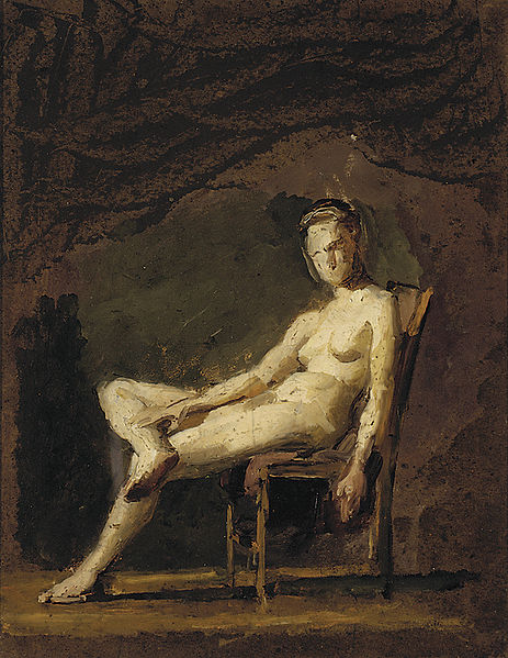Female nude figure study for Arcadia 