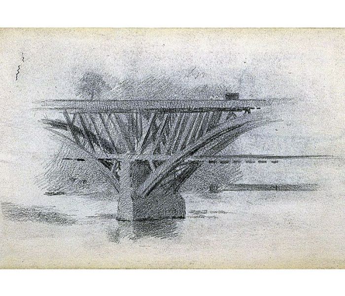 Drawing Of Girard Avenue Bridge 