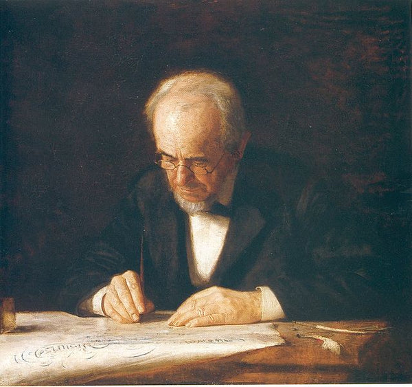 The Writing Master - Portrait of the Artist's Father 