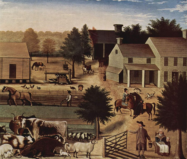The estate of David Twining, 1787 Painting by Edward Hicks