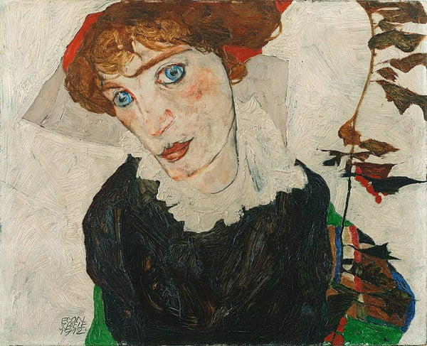 Portrait Of Valerie Neuzil Painting by Egon Schiele