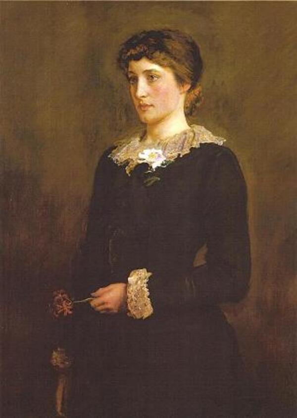 A Jersey Lilly (Lillie Langtry) Painting by John Everett Millais