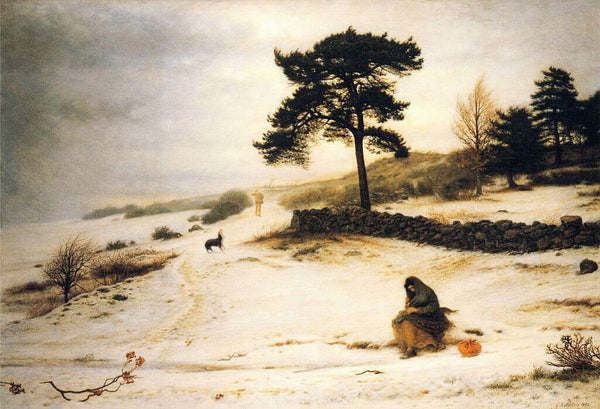 Blow, Blow Thou Winter Wind Painting by John Everett Millais