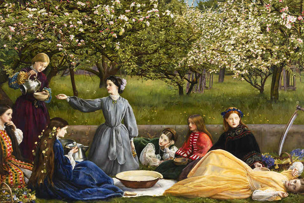 Apple Blossoms (Spring) Painting by John Everett Millais