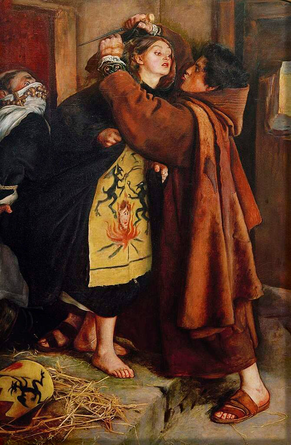 Escape of a Heretic, 1559 Painting by John Everett Millais