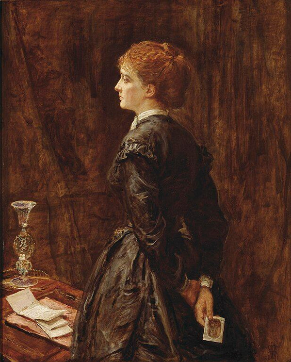 Yes or No Painting by John Everett Millais