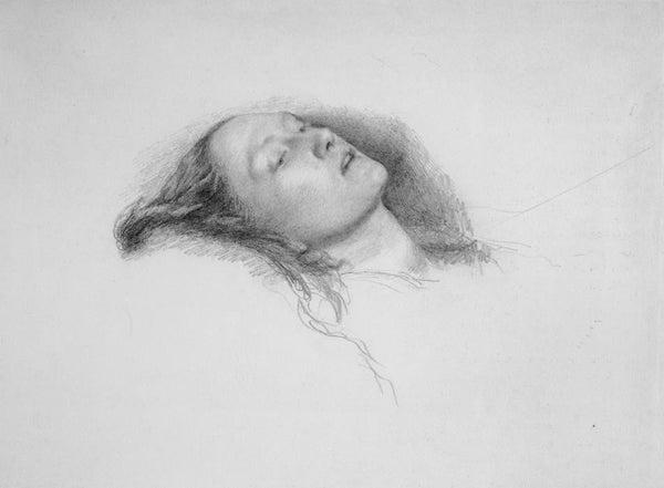 Elizabeth Siddal: study for Ophelia Painting by John Everett Millais