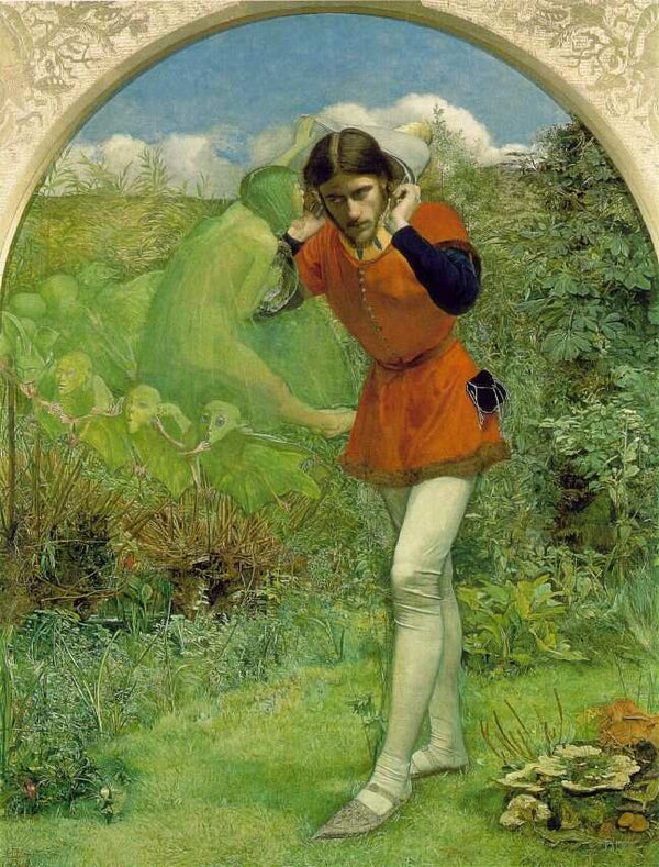 Ferdinand Lured by Ariel Painting by John Everett Millais