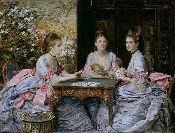 Hearts are Trumps Painting by John Everett Millais