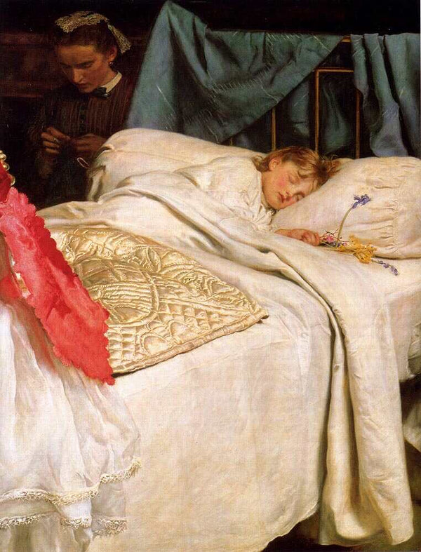 Sleeping Painting by John Everett Millais