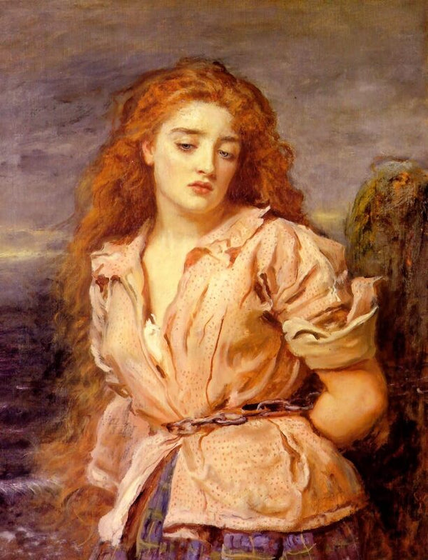 The Matyr of the Solway Painting by John Everett Millais