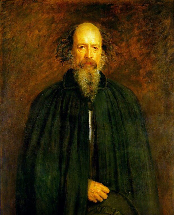 Portrait of Lord Alfred Tennyson Painting by John Everett Millais
