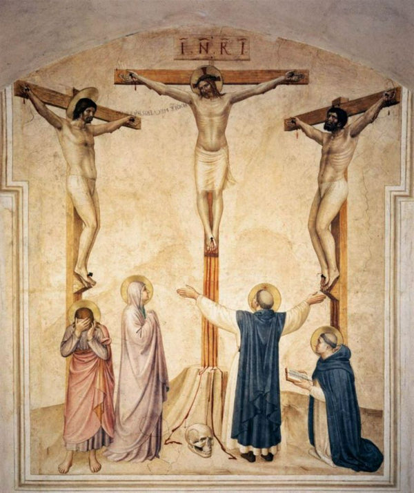 Christ's crucifixion and two Schächer