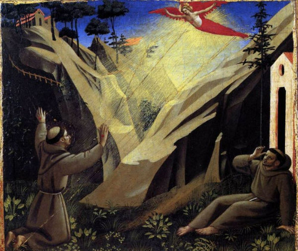 St Francis Receiving the Stigmata 1440 Painting by Fra Angelico