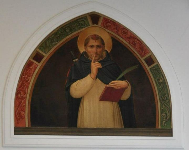 Peter Martyr Enjoins Silence Painting by Fra Angelico