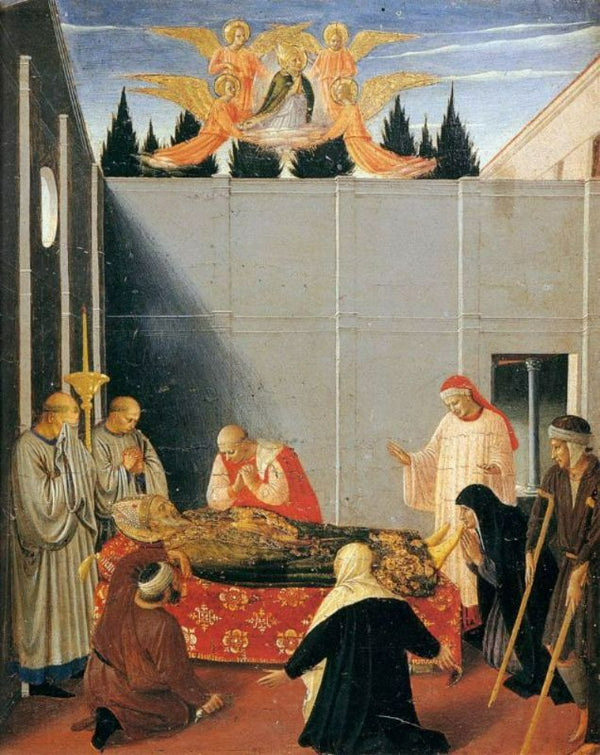 The Story of St Nicholas, The Death of the Saint (detail) 1437