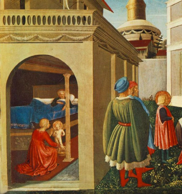 Story of St Nicholas, Birth of St Nicholas (detail) 1437