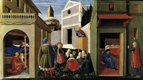 Story Of St Nicholas Painting by Fra Angelico