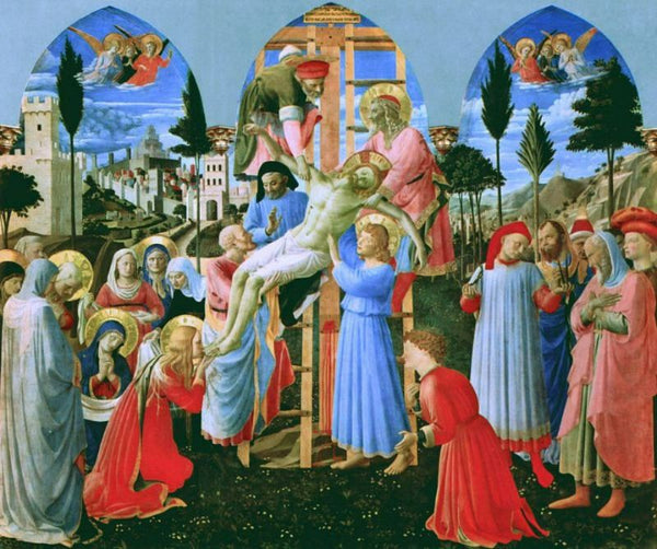 Deposition (Pala di Santa Trinita, detail) 2 Painting by Fra Angelico