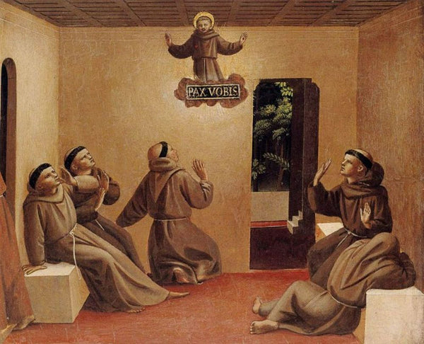 Apparition of St Francis at Arles Painting by Fra Angelico