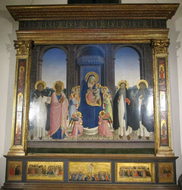 San Domenico Altarpiece Painting by Fra Angelico
