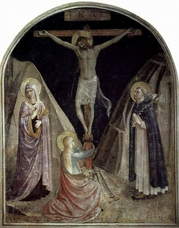 Crucifixion with Mary and St. Dominic and Maria Magdalena