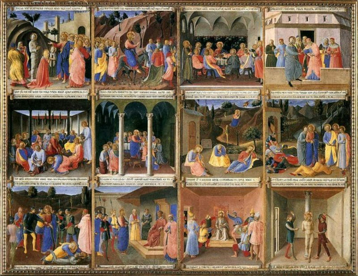 Scenes from the Life of Christ 2 Painting by Fra Angelico