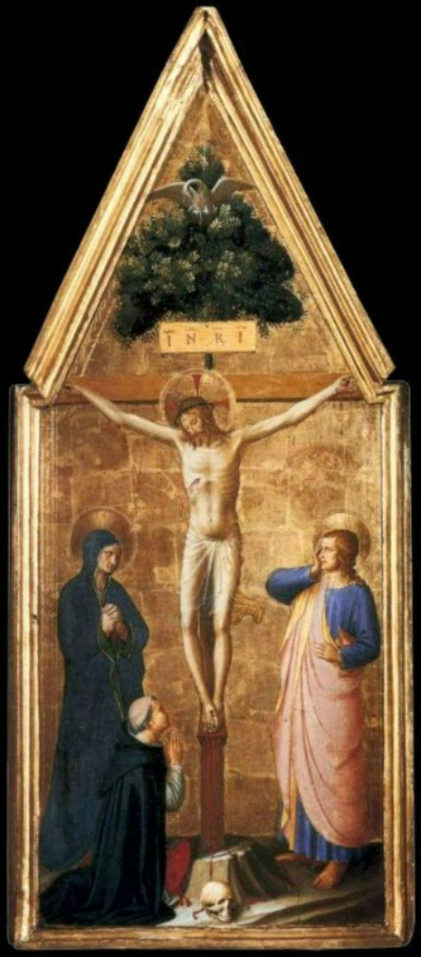 Crucified Christ with the Virgin, St. John the Evangelist and Cardinal Juan de Torquemada
