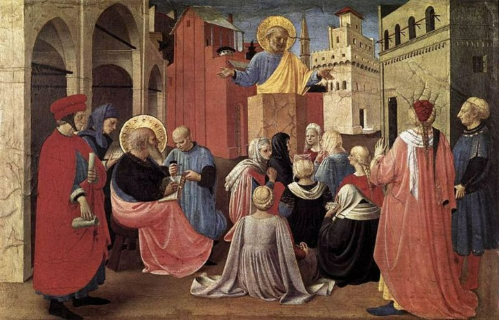 St Peter Preaching in the Presence of St Mark 1433 by Fra Angelico