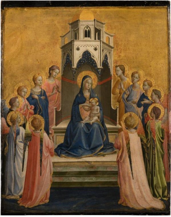 Virgin and Child Enthroned with Twelve Angels 1430