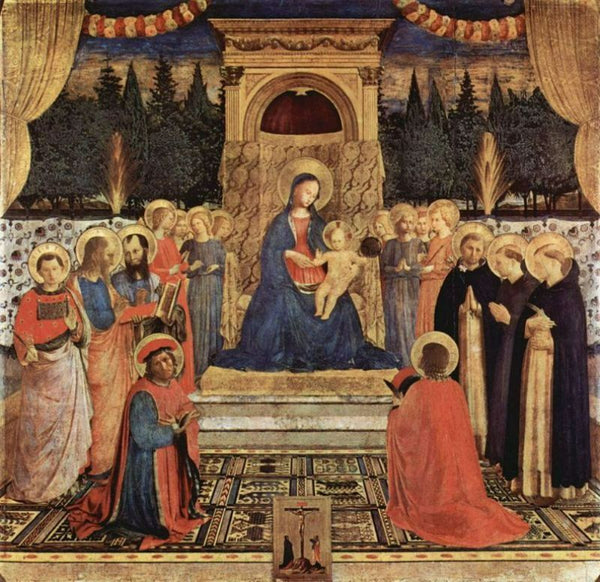 Madonna With The Child Saints And Crucifixion