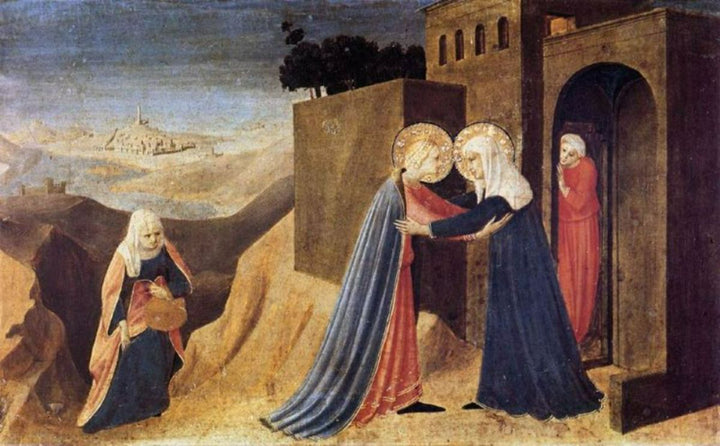 Visitation 1433 Painting by Fra Angelico